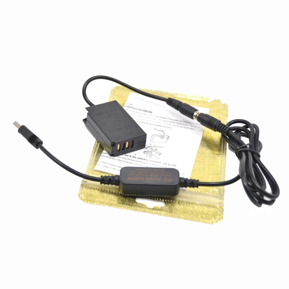 Eh5 eh5a mobil powerbank-oplader usb-kabel + ep -5c dc-kobling en -el20 dummy-batteri til nikon 1 j 1 1 j 2 1 j 3 1 s 1 1 aw 1 1 v 3