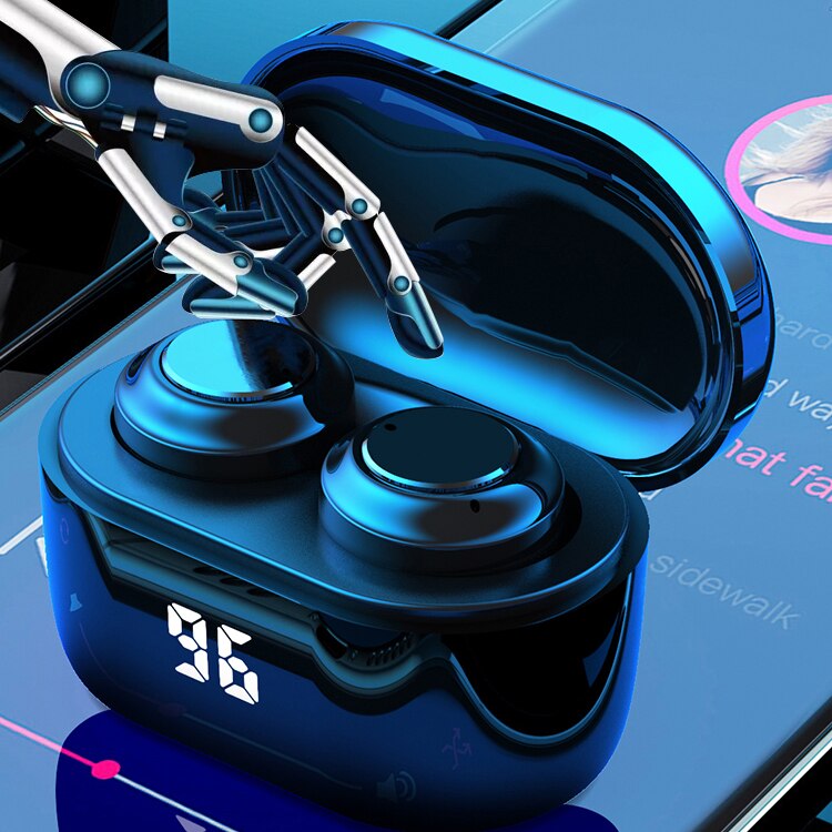 A6 tws trådløse bluetooth in-ear øretelefoner touch kontrol hifi stereo sports headset håndfri opkalds øretelefoner til android ios