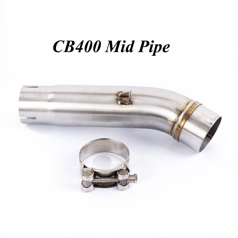 Motorcycle Exhaust Connect Link Pipe Mid Tube Adapter Exhaust FOR honda CB400 CBR500r CBR500 CBR 300 CBR300: Default Title