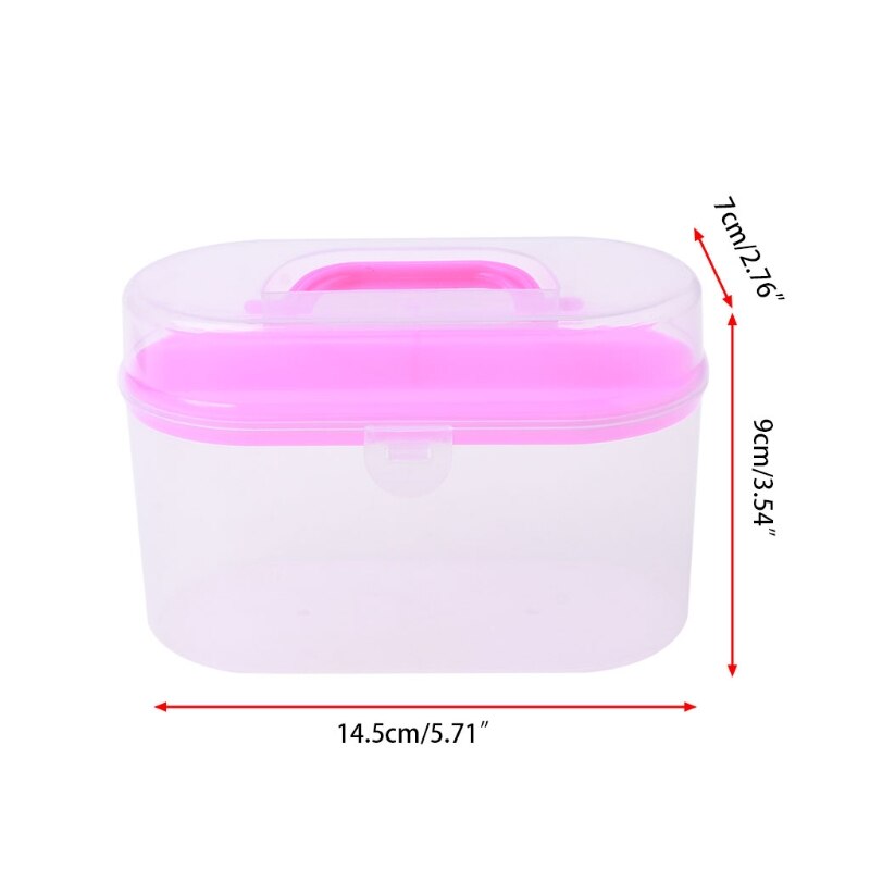 Sewing Kit Tool Storage Box Needle Thread Scissor Organizer Container Sewing Accessories Portable Sewing Box