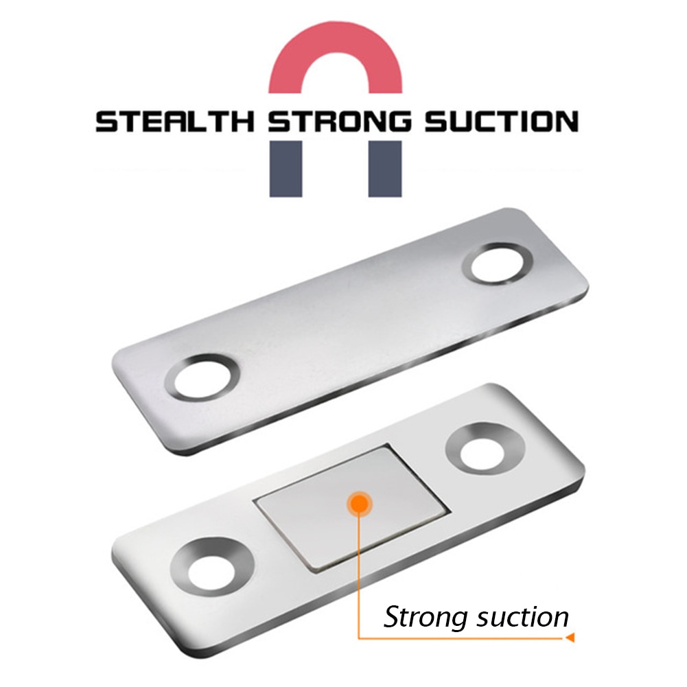 Strong Magnetic Door Closer Cabinet Door Catch Latch Furniture Doors Magnet Stop Closet Cupboard Furniture Hardware