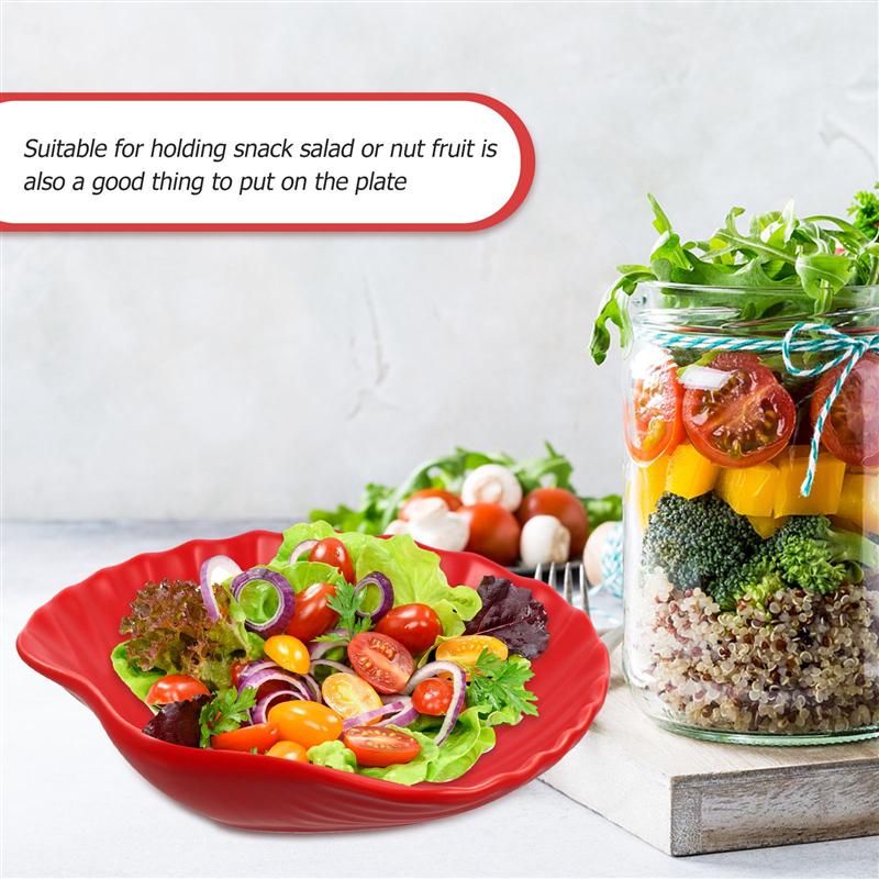 Shell Shape Ceramic Salad Plate Breakfast Fruit Dessert Cake Bread Dish Snack Tray Food Container Kitchen Tools Tableware