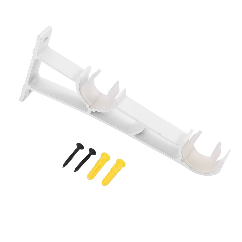 ! Double Curtain Rod Holders Set, Curtain Rod Brackets, Tap Right Into Window Frame Curtain Rod Hang Curtain Brackets f