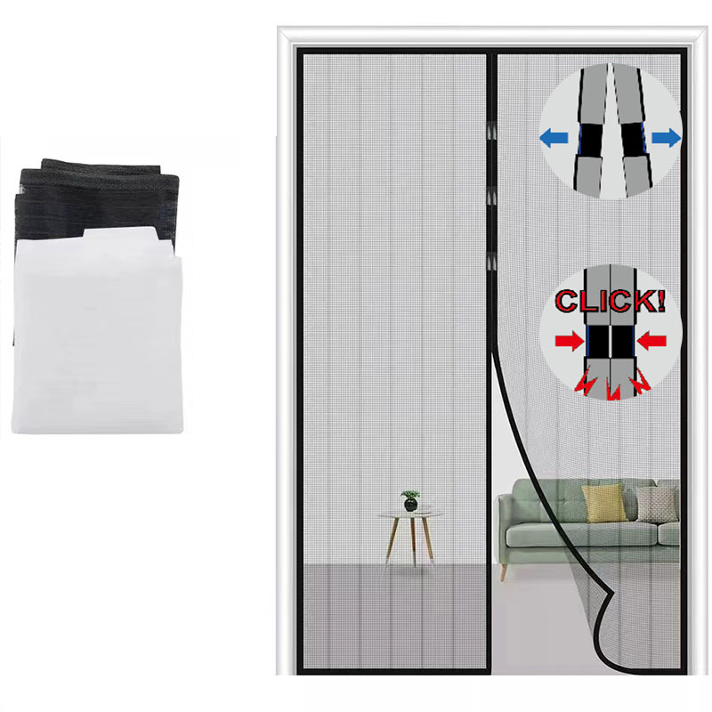 Automatisch Sluitende Deur Scherm Klamboe Gordijn Magneten Deur Mesh Insect Zandvlieg Onzichtbare Magnetische Klamboes voor Deur