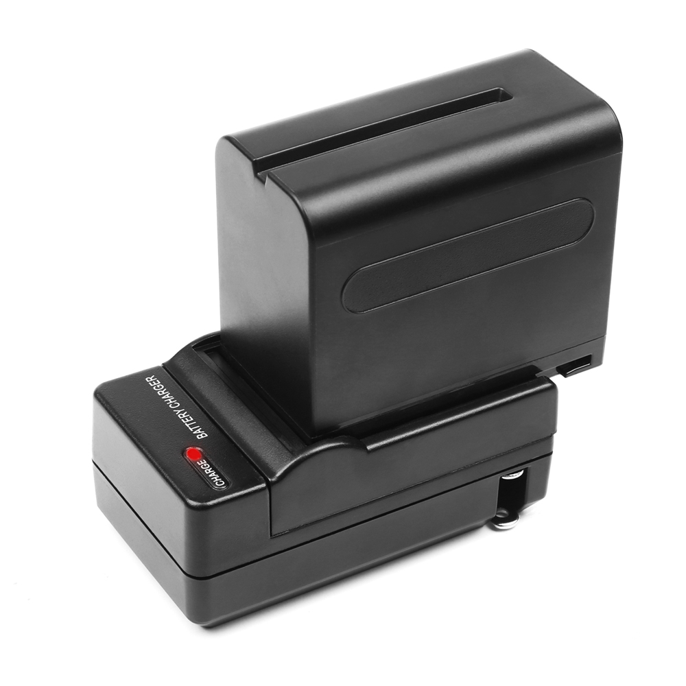 SCHIETEN NP-F960 NP-F970 NPF 960 970 950 NPF960 NPF970 Batterij + Wall Charger voor Sony PLM-100 CCD-TRV35 MVC-FD91 MC1500C L10