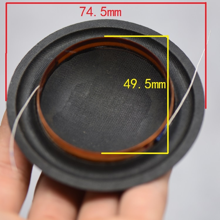 HIFIDIY Live 2 zoll 49,5mm Alt schwingspule weichen Schwarzen seide membran mittelfrequenz Lautsprecher Reparatur zubehör Teile 80 Watt 8Ohm