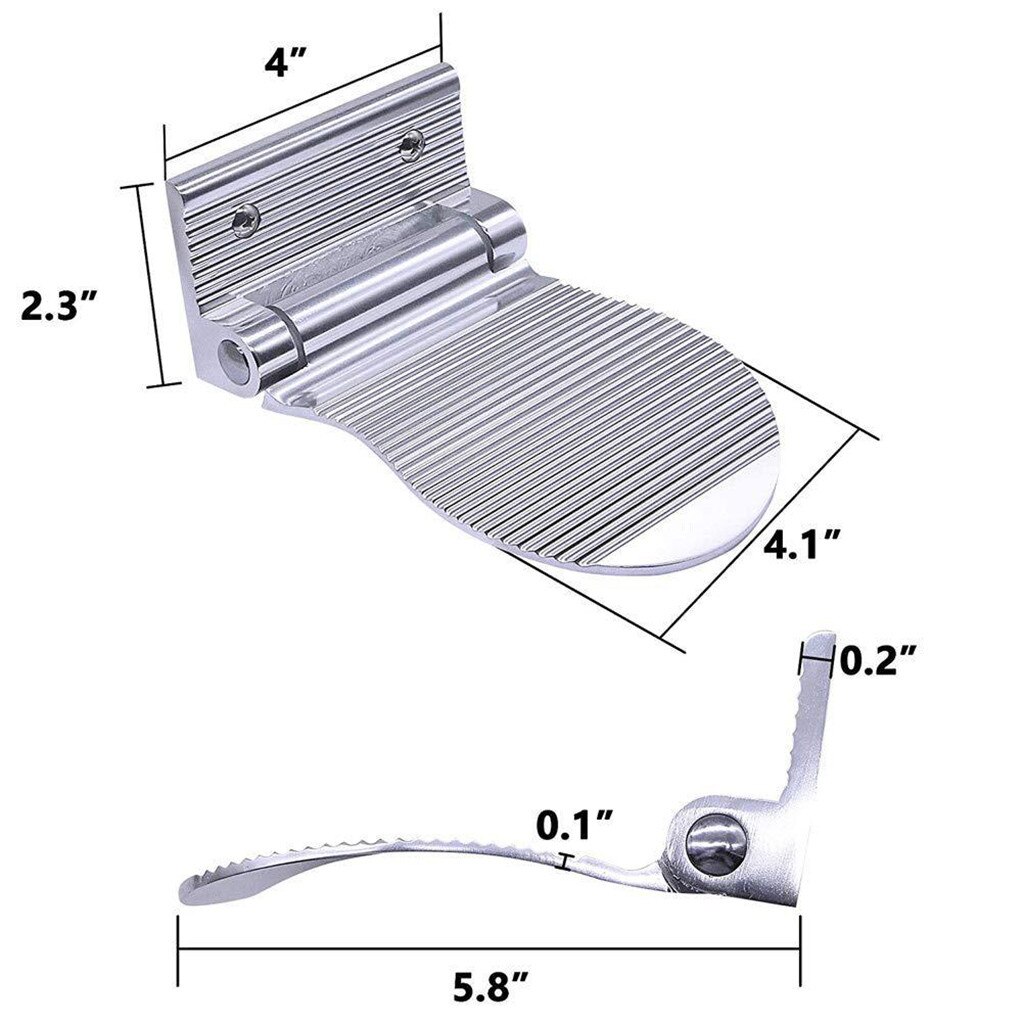 Shower Step- Aluminum Alloy Bathroom Foot Rest Shower Shaving Foot Rest Step Shower Step Leg Aid for Home Hotel Bathroom Use