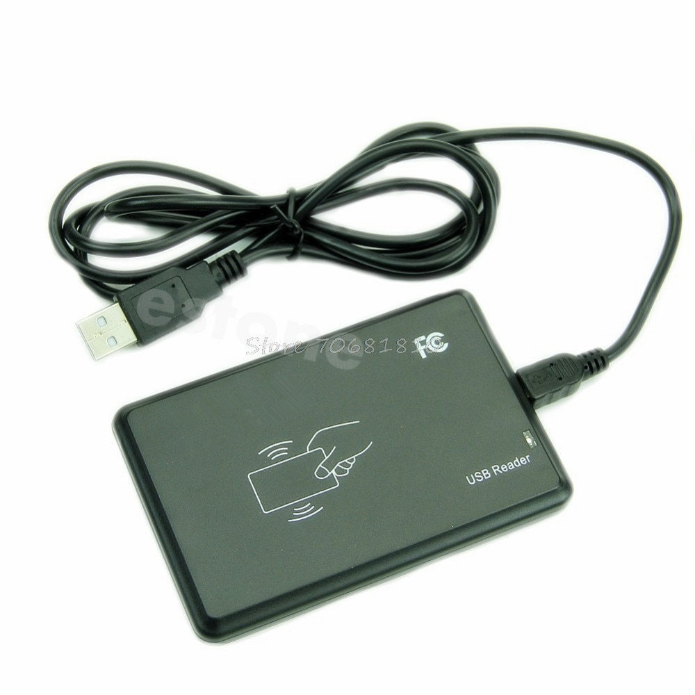 Para USB RFID Sensor de proximidad sin contacto lector de tarjetas de identificación inteligente 125Khz EM4100 Window7