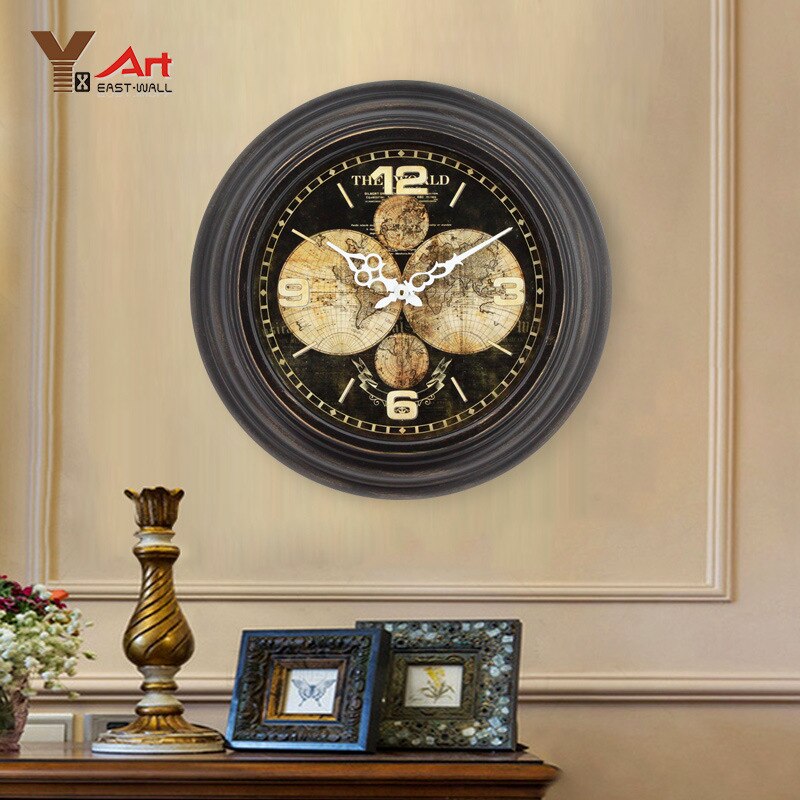 Wandklokken Europese stijl wandklok woonkamer klok slaapkamer stille klok muur horloge eenvoudige moderne pastorale kwartsklok Horloge murale (Color : 02 Wandklokken Europese stijl wandklok woonkamer klok slaapkamer stille klok muur horloge eenvoudige moderne pastorale kwartsklok Horloge murale (Color : 02
