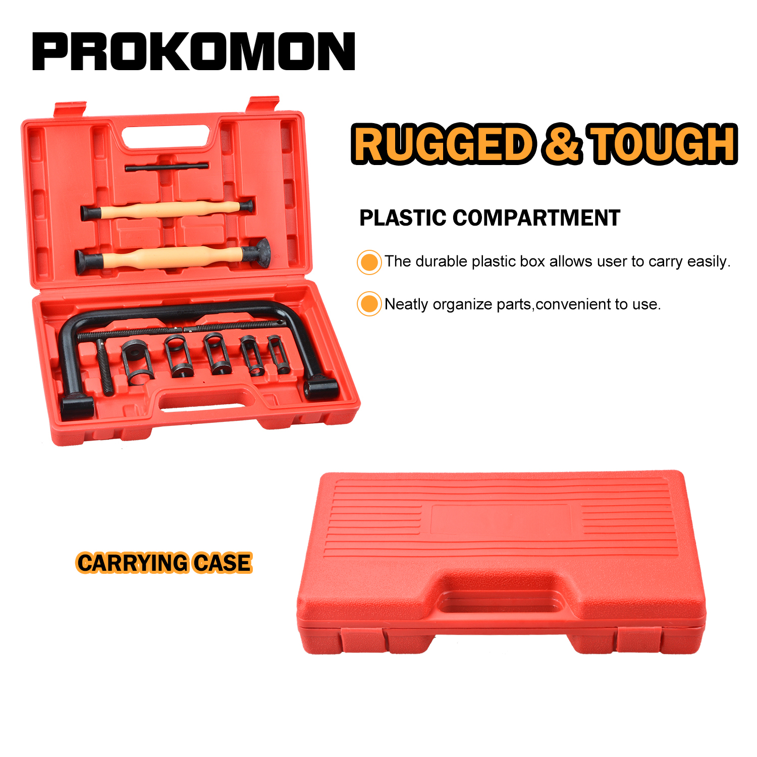 12 st verktygssats för demontering av ventilfjäderkompressor med slipverktyg för ventiler och topplock