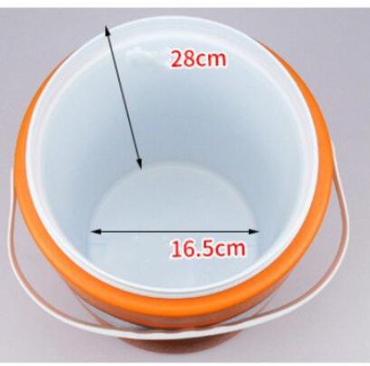 1L and 8L beer cooler box PU round incubator ice cube freezer outdoor fishing food grade plastic ice bucket