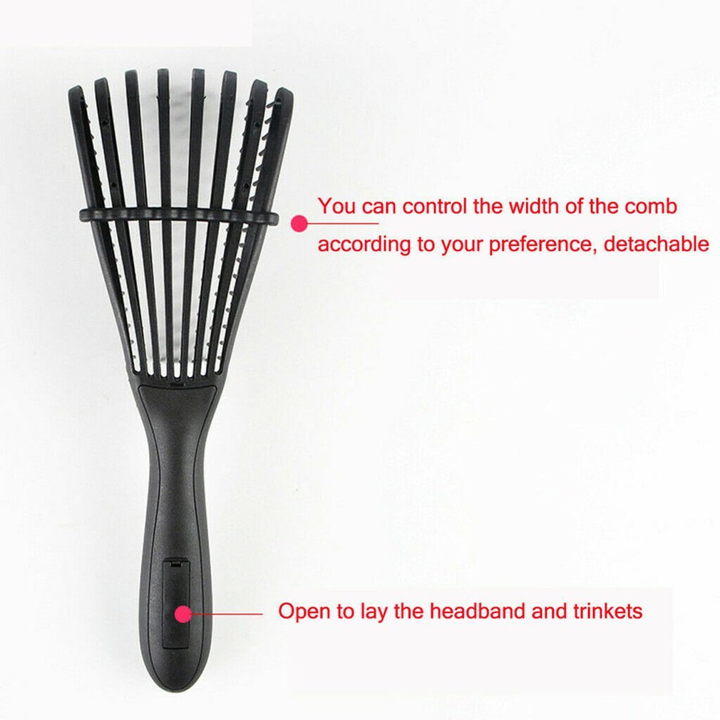 polpo Pettine Pettine aria Birichino Pettine Dei Capelli Pettinatura Spazzola Pettine per Capelli per africano Trama Ondulata Peloso Arricciatura Dei Capelli A Secco Ricci