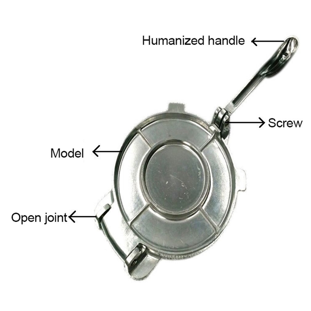 Prensa para Tortillas de 20CM, herramientas de prensado de masa fundida, suministros de cocina, prensa de acero inoxidable, Base plana, herramienta para hornear
