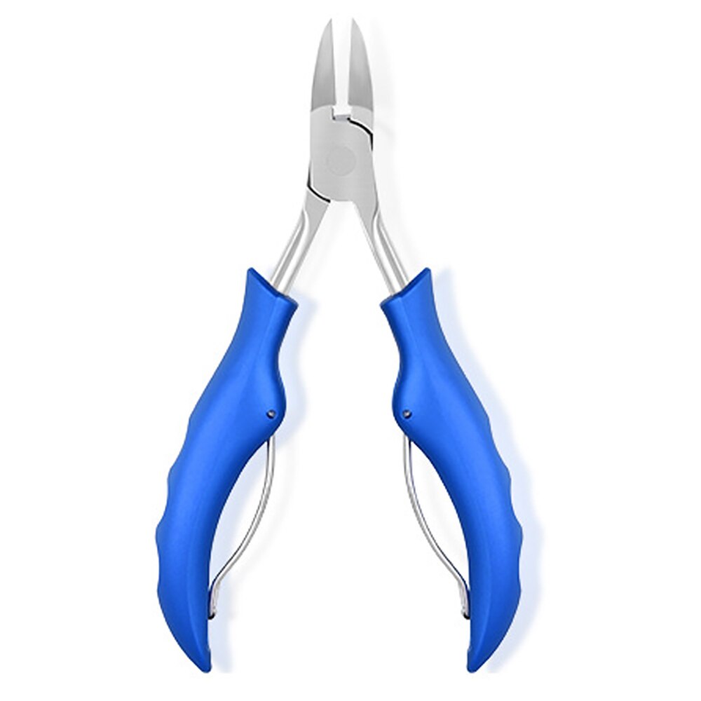 Nail Correction Nippers Ingrown Toenails Paronychia Dead Skin Dirt Remover Cuticle Scissors Nail Podiatry Cutter: Blue