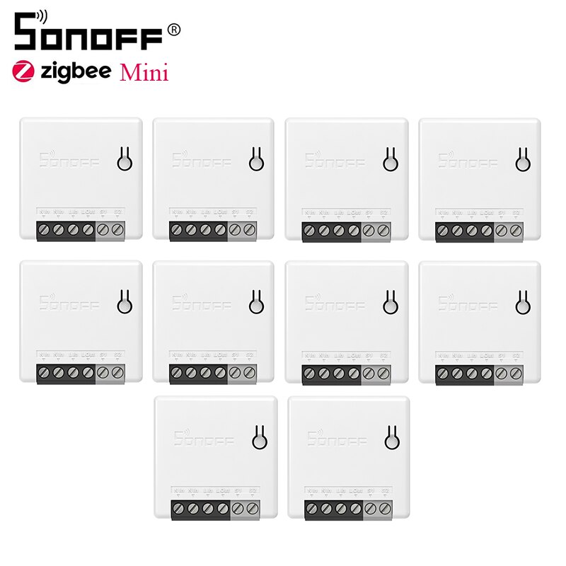 1/10 stück itead sonoff zbmini zigbee 3.0 schalter 10a timer smart home steuerung per ewelink app ein/aus, kompatibel mit alexa und google home