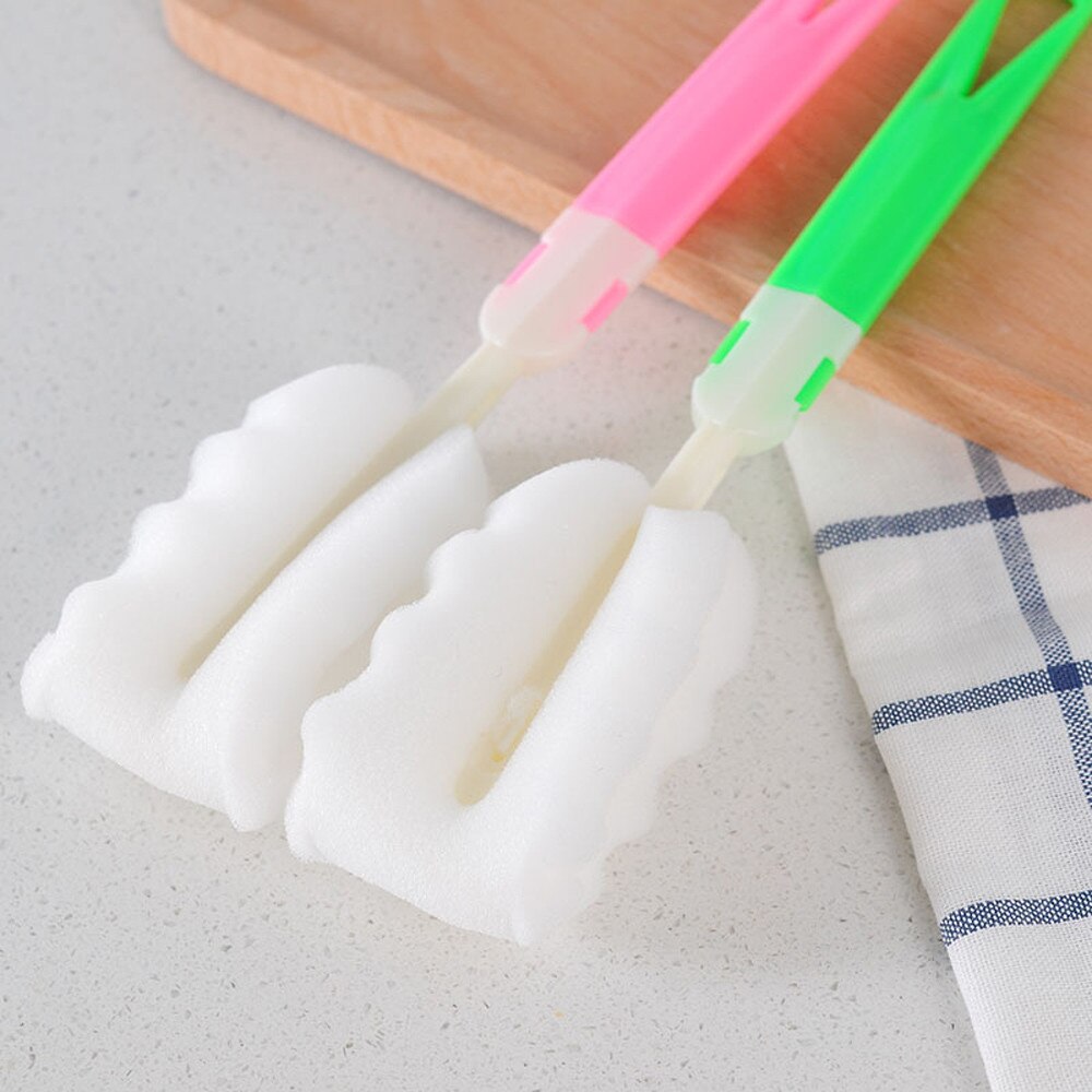 Bébé propre éponge enfant spécial bouteille brosse avec poignée ustensiles de nettoyage brosse verre spécial brosses dropshopper