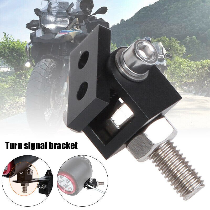Motorrad Scheinwerfer Erweiterung Montage Halterung Lampe Halfter Klemme-Schwarz