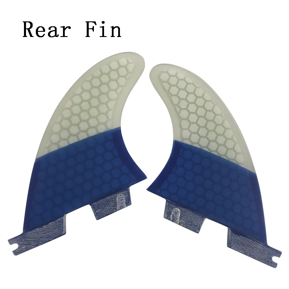 Surfboard fins FCS2 K2.1 FINS Tri-quad fins Surf FCSII Blue and White color Quilhas Honeycomb Fins