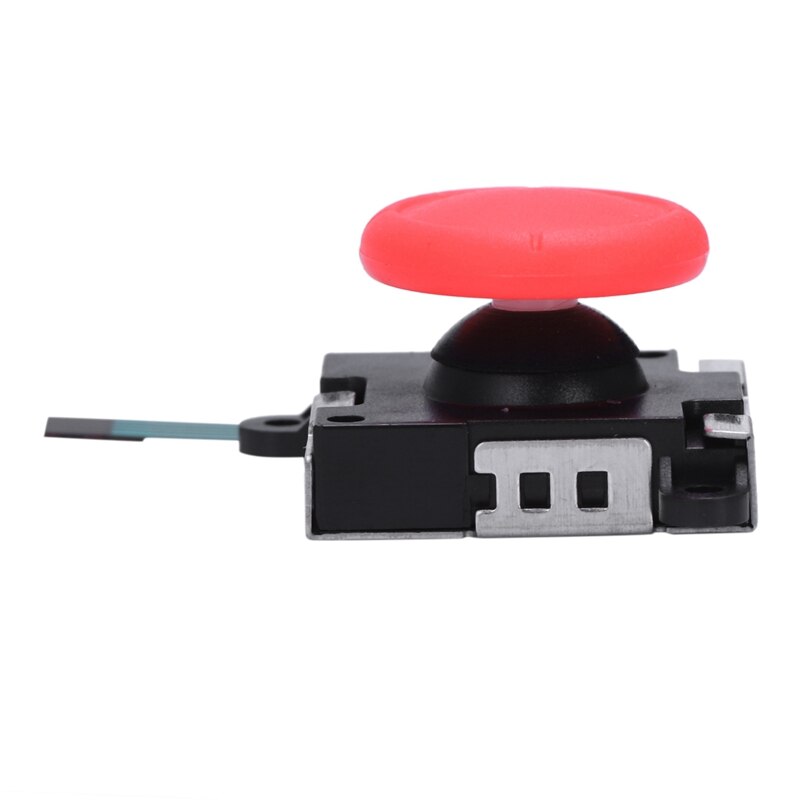 2 Pcs 3D Analoge Joystick Duimknoppen Sensor Vervangingen Voor Nintendo Switch Vreugde Con Controller (Red & Blue)