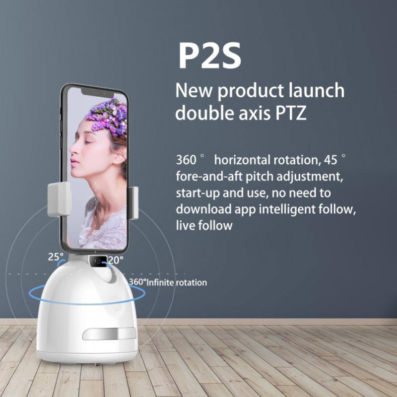 Estabilizador de cardán con seguimiento facial automático, trípode para teléfono, accesorios con rotación de 360 grados, AI inteligente, seguimiento de foto, Vlog, grabadora de vídeo, novedad