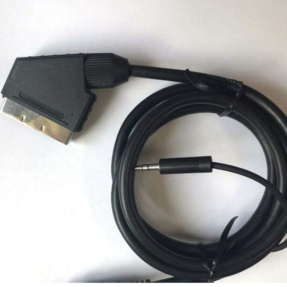 Nickel überzogene für SEGA Genesis 1 für NEO GEO 3,5mm stecker dual kanal scart av kabel 1,8 meter