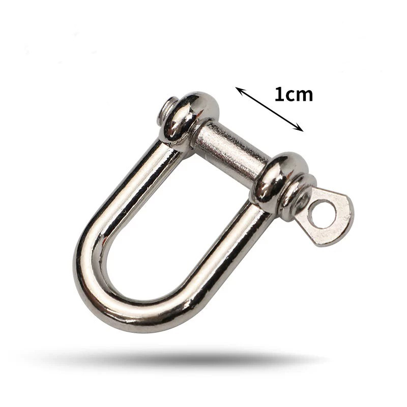 Paracorde Bracelet manille boucle métal réglable arc ancre U manille pince réglable pour survie Bracelet accessoires: Rouge