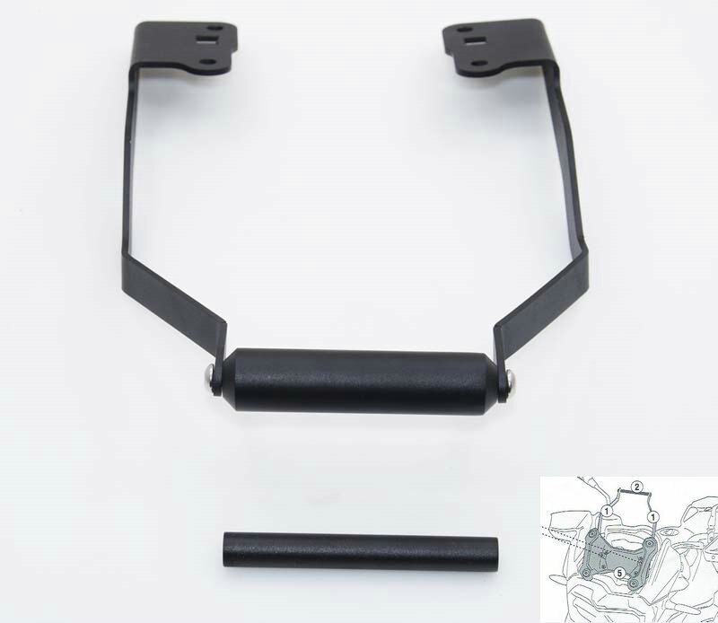 Modifisert skatt / hest  f750gs f850gs naken navigasjonsbrakett mobiltelefonbrakett med parallelle barer