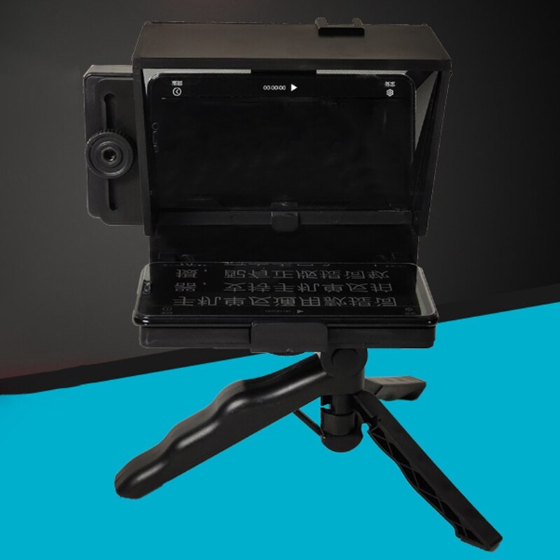 Live Inscription Device Portable Mini Teleprompter Mobile For Cellphone Prompter For News Live Speech for DSLR Cameras