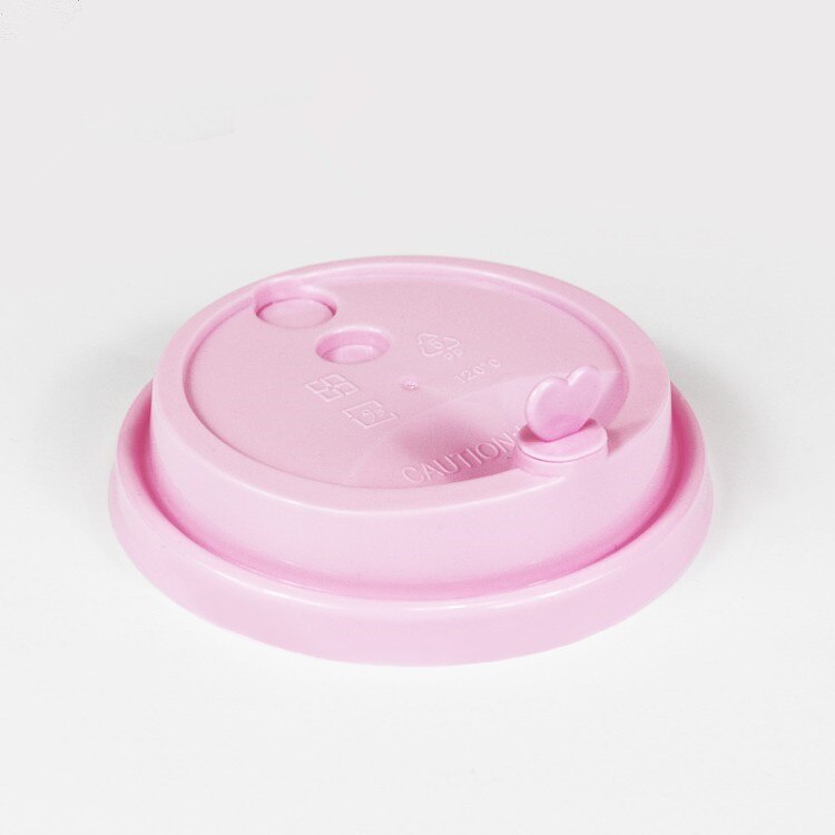 50 st engångs juice kopp 500ml fest födelsedag favor kall och dryck plastmuggar med kärlek lock: Bara locket