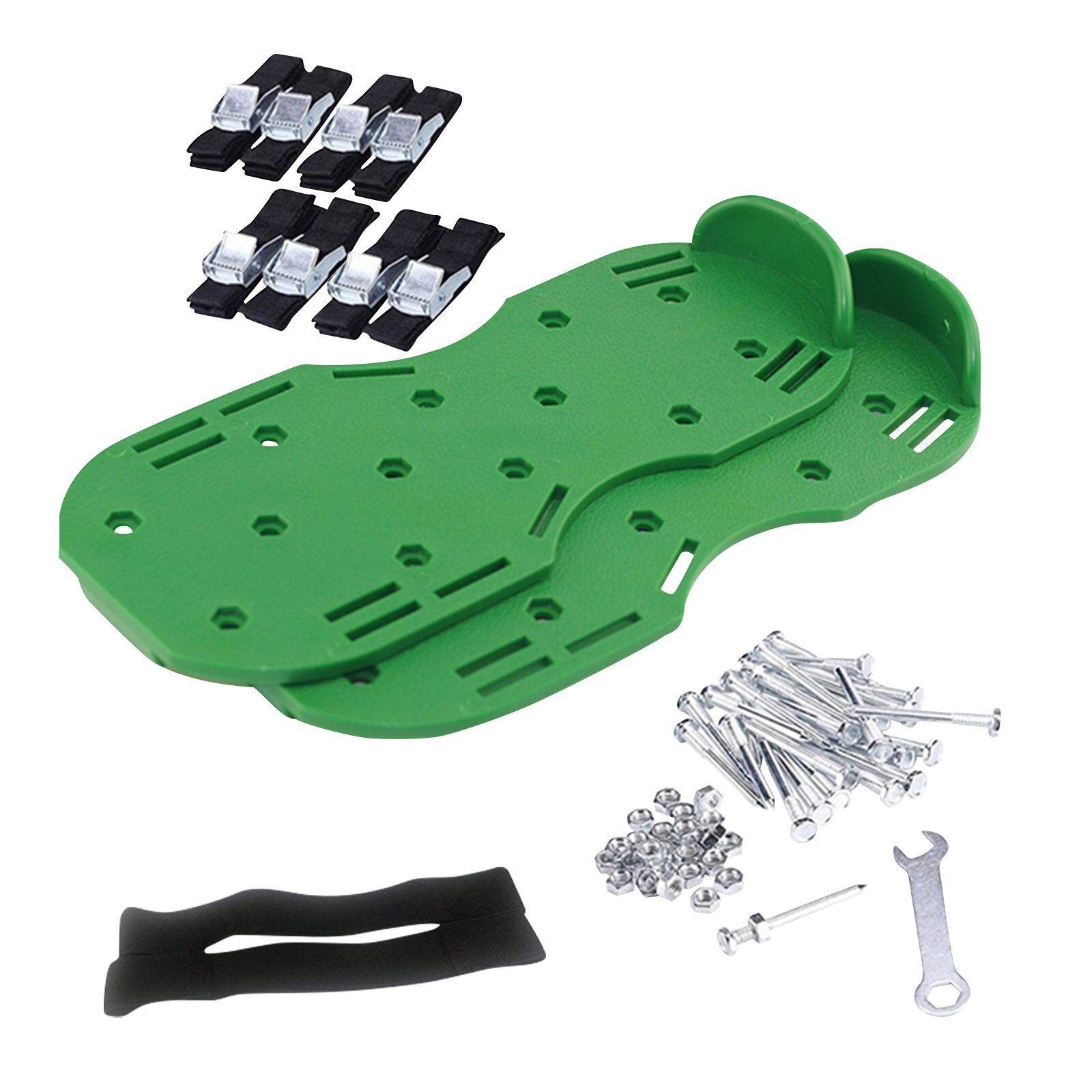 Lawn Aerator Sandals Gardening Floor Paint Self-leveling Cement Construction Nail Shoes Scarifier Grassland Ripper Tool A Pair: B