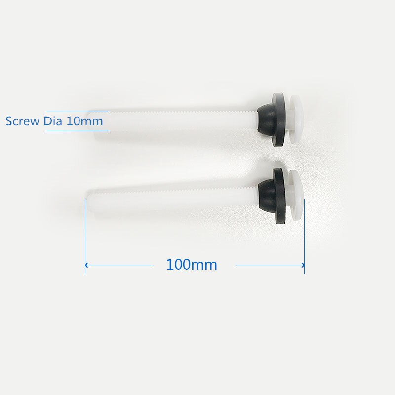 Vandtank skruesæt fittings todelt/sæt toiletbeslag tilbehør reparationsværktøj rustfri selvskærende skruer pom plast