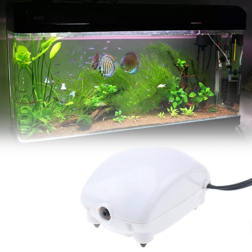 Fish Tank Zuurstof Pomp Zuurstof Machine Aquarium Zuurstof Pomp Stille Beluchting Pomp Met Doos Eu/Us Plug