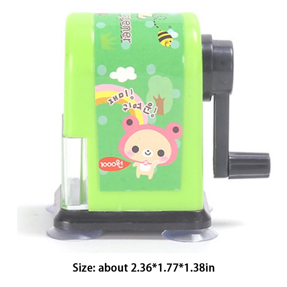 Sacapuntas Manual de mano para niños, sacapuntas de dibujos animados, artículos de papelería para el hogar y la escuela para estudiantes