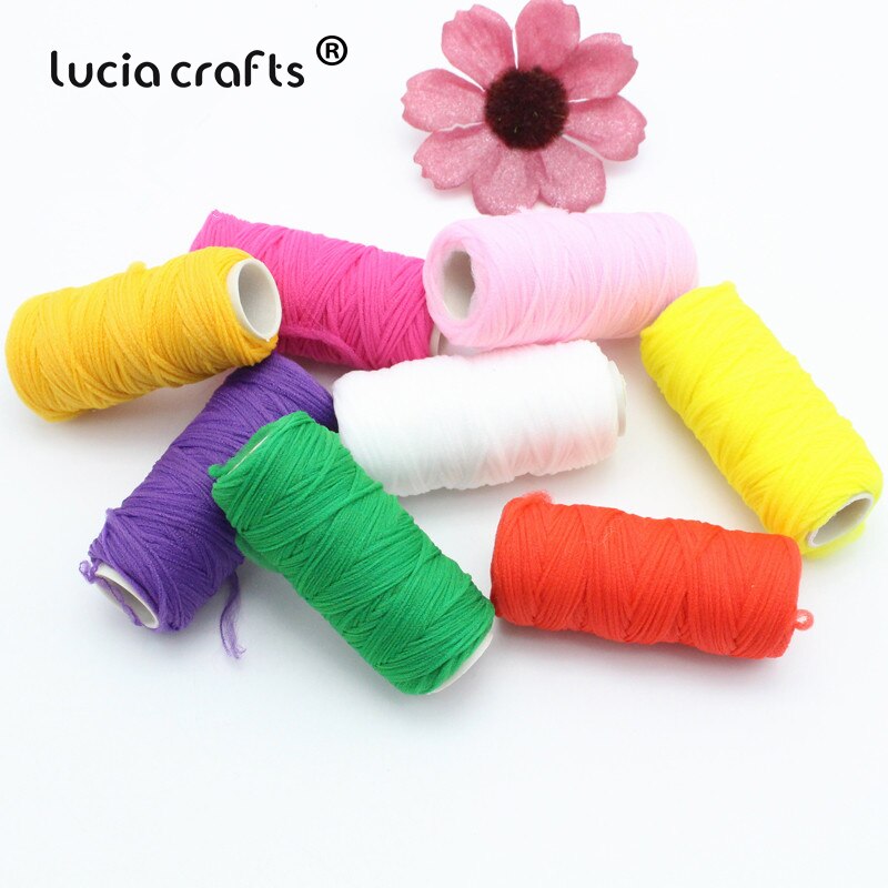 3 Roll /Lot Nylon Coil Elasticity Cord Screen Flower Material Florist Handmade Accessory C0212