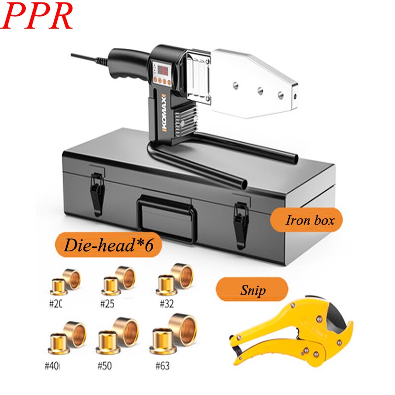 220V Electric Welding Tool Household Water Pipe Soldering Fuser PPR Tube Welding Machine 63