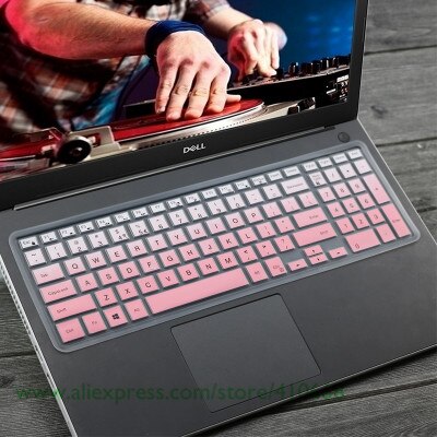 Laptop keyboard cover Protector for Dell inspiron 15 5547 15C 3000 5000 15mr 15CR 3543 15M Ins 15CR-1518L15CD 15MD 15MR M3541R: Gradualpink