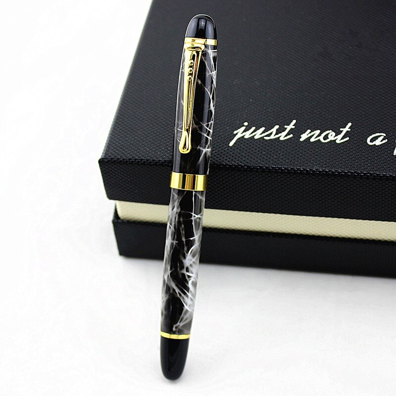 Luxury Metal Iraurita Fountain Pen 0.5mm Nib Sky blue Ink Pens Writing Stationery for School Student Office: Q