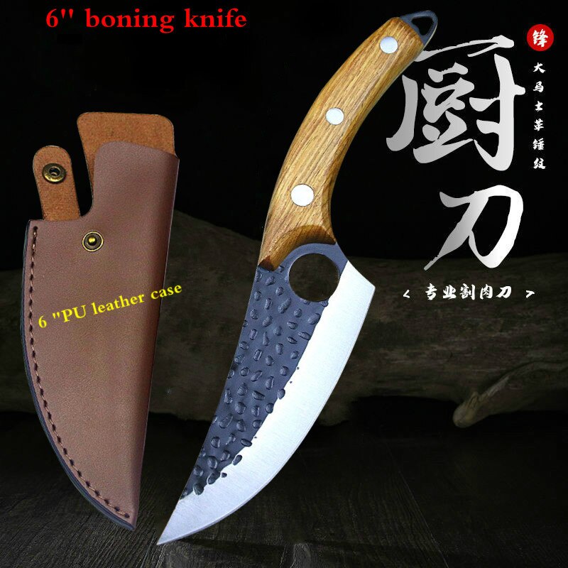 Japanese hand-forged high-hardness boning knife household kitchen knife multi-purpose knife butcher boning knife slicing knife: A-cd16BC