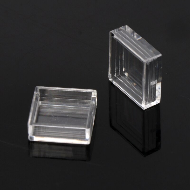100Pcs Clear Plastic Drukknop Tact Knop Cap Keycaps Covers Protector Ondersteuning