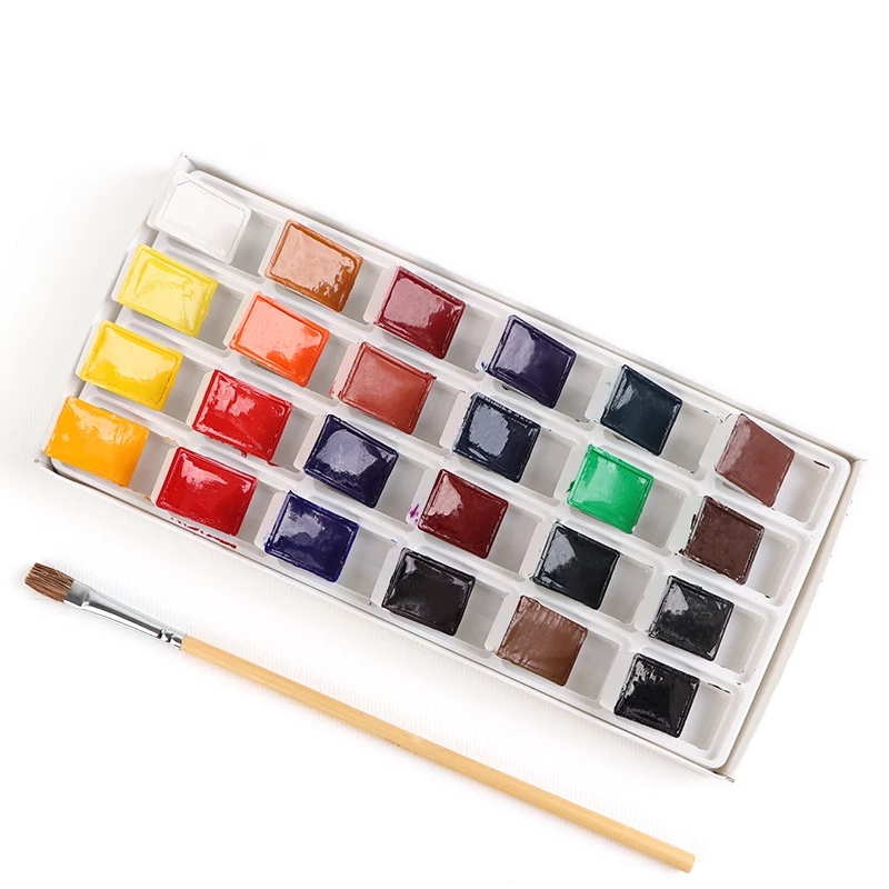 Conem Sonnet – peintures aquarelles russes nuits blanches solides, niveau étudiant/artiste 12/16/24/36 couleurs, peinture Pigments à l&#39;eau