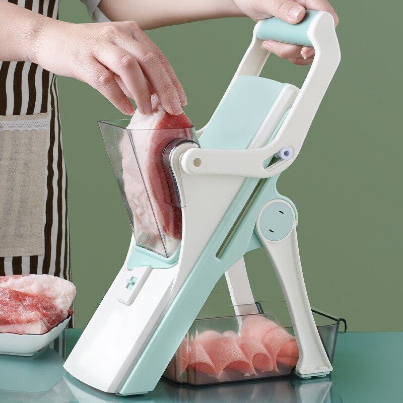 5 in 1 Vegetable Cutter Mandoline Slicer Manual Food Chopper Fruit Potato Cucumber Carrot Meat Slicer Shredder Ninja Safe Slice