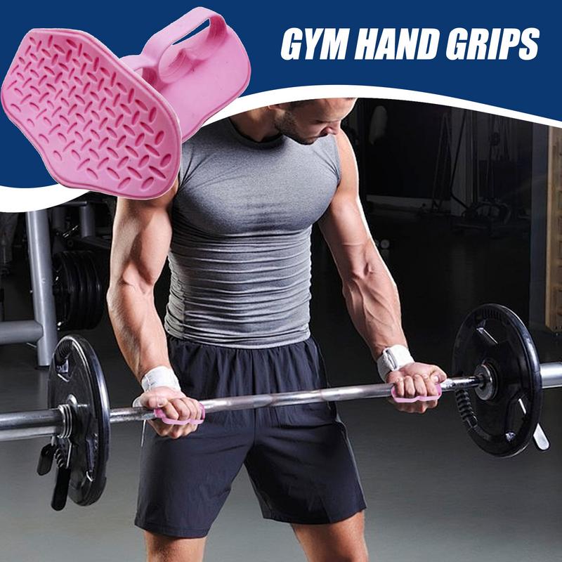 2PCS Strength Training Silicone Hand Guard Fitness Weight Lifting Wrist Guards Pull-up Hard Pull Gloves Assist Grip Assist Strap