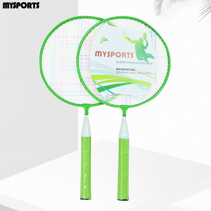 Children's badminton racket double-shot color racket