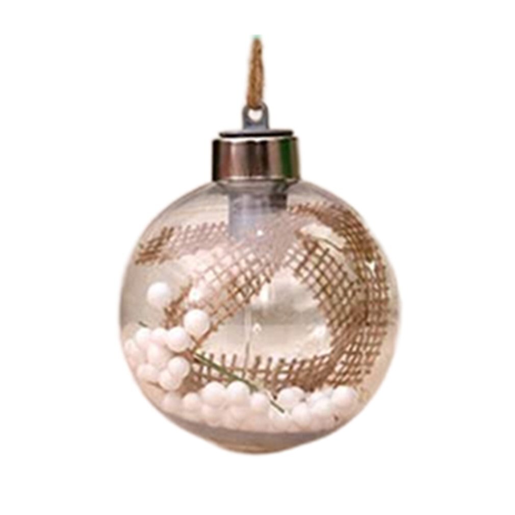 Kerst Perfect Decoraties Kerstballen Met Verlichting Schuim Deeltjes Cartoon Pvc