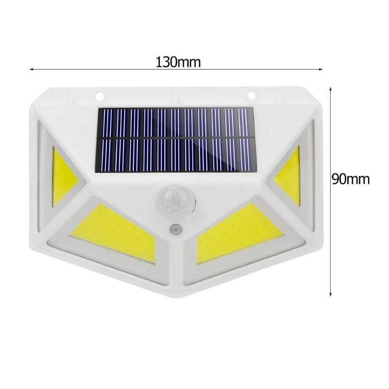 COB 68LED Zonne-energie Power Muur Veranda Lichten Motion Sensor Groothoek Waterdichte Lamp voor Outdoor Binnenplaats Yard Straat
