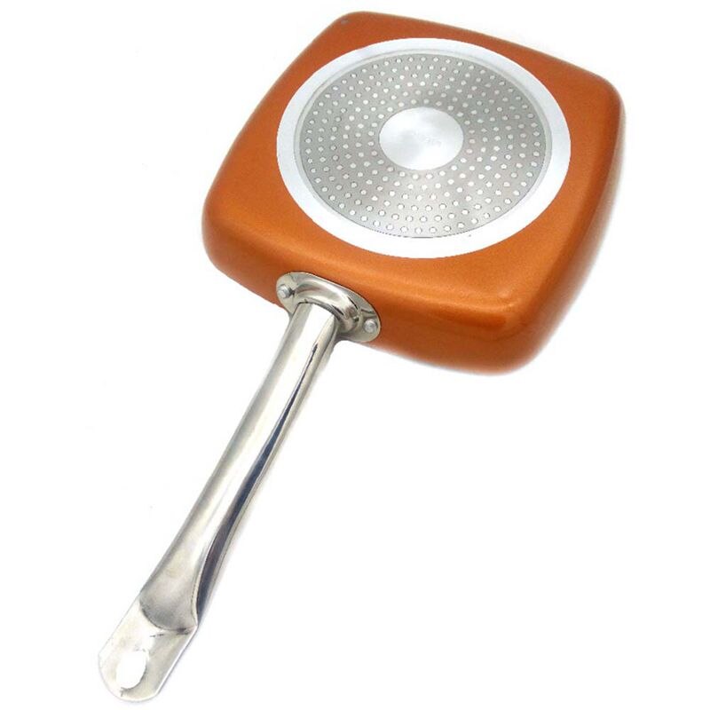 Non-Stick Copper Frying Pan With Ceramic Coating And Induction Cooking,Oven And Dishwasher