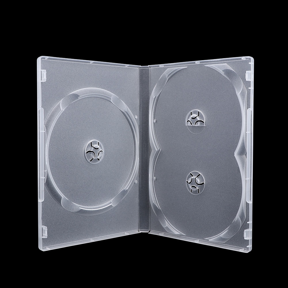 Vierkante Ltra Dunne Enkele 3 Disc Clear Vervanging Gevallen Voor Blu-Ray Dvd Films Houder Cd Case Doosje