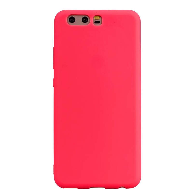 For Huawei P10 Case Huawei P10 Case 5.1" Soft Tpu Back Cover Phone Case For Funda Huawei P10 P 10 VTR-L09 VTR-L29 Case Silicone: Red