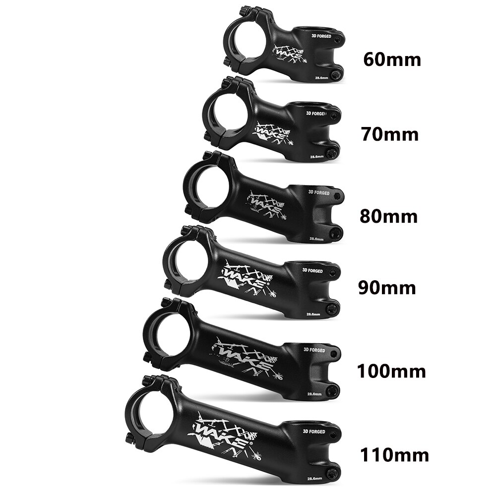WAKE Bicycle Stem Ultralight Bicycle Stem 17 Degree Mountain Road Bike Stem for 31.8mm Handlebar Stem 110mm 90mm 70mm 60mm
