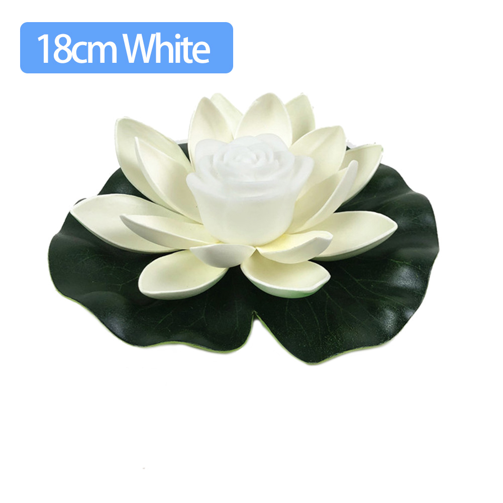 LED wasserdicht schwimmende Lotus Licht batterie betrieben künstliche Lilie Blume Nacht lampe Teich Pool Garten Fisch Tank Wasser dekor: green